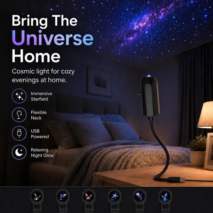 🔥LAST DAY 40% OFF - 🌌🌠HD Smart Dynamic 5D Holographic Night Light Projector